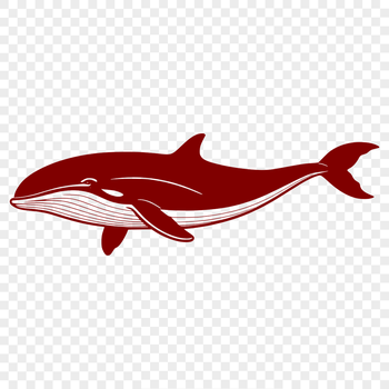 Free downloadable svg file of a whale suitable for commercial use.