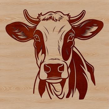 An SVG representation of a farm animal, ideal for editing with software like Procreate, Photoshop, or Illustrator.