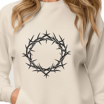 Illustration of a crown made from thorns, symbolizing Christian martyrdom.