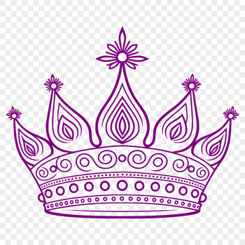 A detailed crown design created as a vector graphic in SVG format.