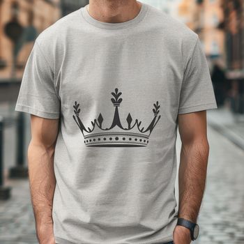 A regal crown illustration in vector format, suitable for digital design.