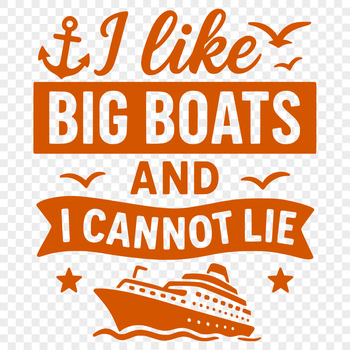 Vector graphic cruise vacation quote with a playful tone, suitable for Cricut cutting machines and digital design projects.