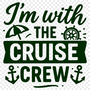 A colorful illustration of a cruise quote with fun typography on a white background.