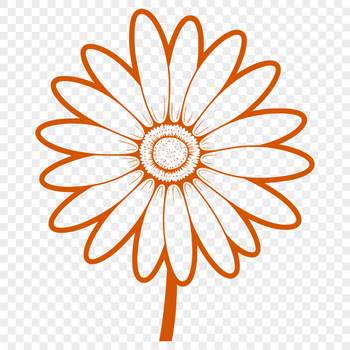 High-resolution digital rendering of a single daisy bloom with detailed petals.