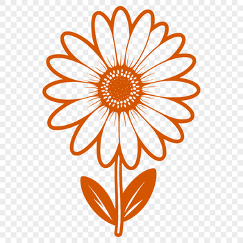 A high-quality SVG graphic of a daisy, ideal for digital designs and crafts.