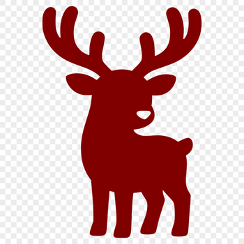 Vector illustration of a reindeer, suitable for commercial and personal use.