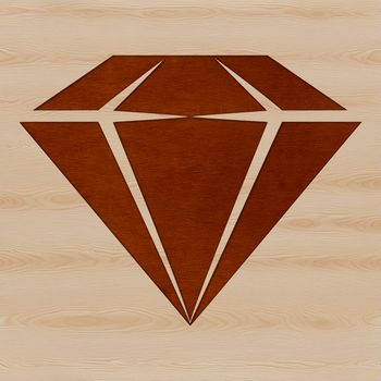 A geometric shape resembling a diamond, created in vector format.
