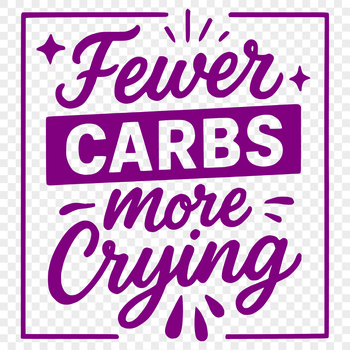 A humorous quote about food and diet, suitable for personal or commercial use, in vector format.