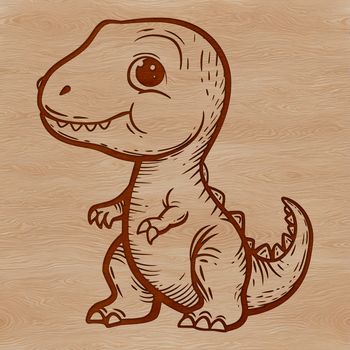 A prehistoric dinosaur with distinctive features, depicted in a digital vector format.