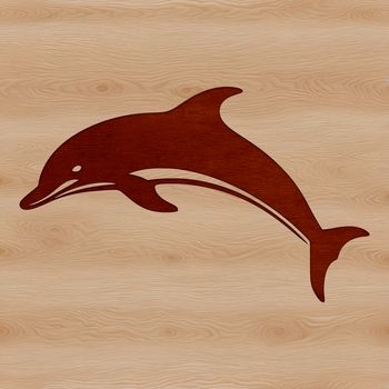 A vector illustration of a dolphin, designed for various digital applications including web design and commercial use.
