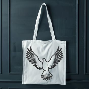 A white bird with gentle features, perched on a branch, symbolizing peace and serenity.