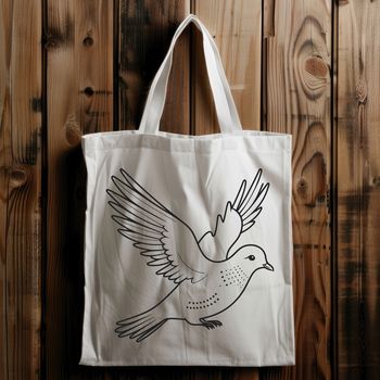 A white dove perched on a branch, rendered as a high-quality vector graphic.