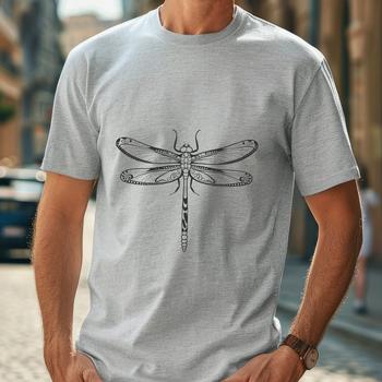 A detailed illustration of a dragonfly in vector format.