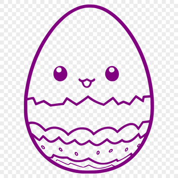 Easter egg design created with vector art, suitable for digital printing and cutting machine applications.