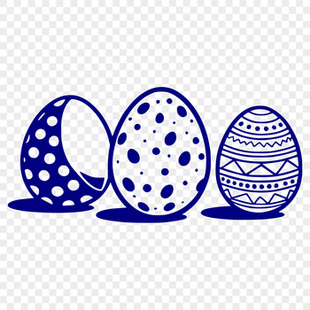 An intricate vector design illustration of a stylized Easter egg in various colors and patterns.