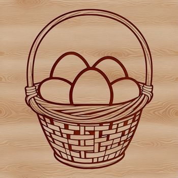 A high-quality digital illustration of an Easter egg in a classic design.