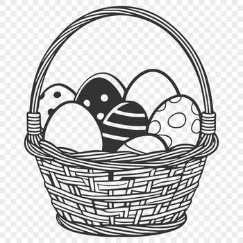 A colorful Easter egg with intricate designs, suitable for various digital applications.