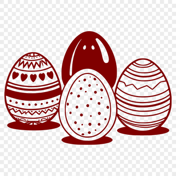 A colorful illustration of a decorated Easter egg, created as a scalable vector graphic for various design applications.