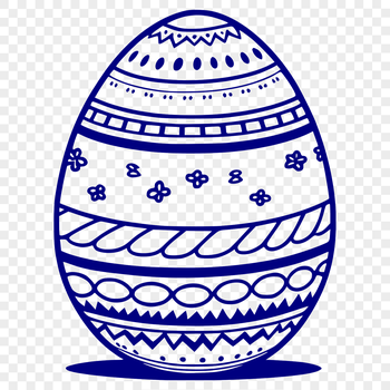 A traditional Easter egg design in a modern vector format.