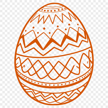 An intricately designed Easter egg created using vector art.