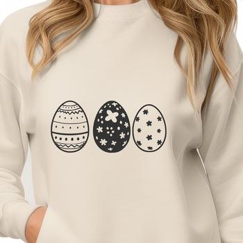 A colorful Easter egg with a smooth, rounded design, suitable for digital use.