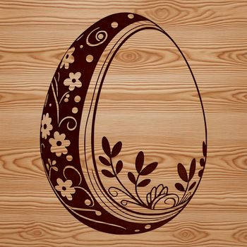 A colorful vector illustration of a stylized Easter egg.