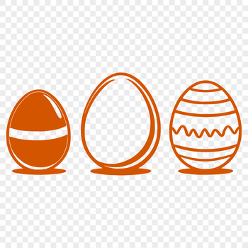 A decorative egg with Easter-themed patterns and designs, suitable for vector art projects.