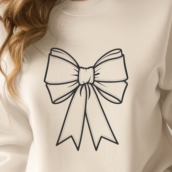 A decorative bow vector graphic for crafting and design projects.