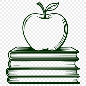 A digital illustration of a school textbook designed with modern vector elements.