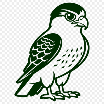 Falcon silhouette in vector format, suitable for commercial and personal use with free download available.