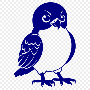 A detailed illustration of a falcon in flight, suitable for vector art projects.