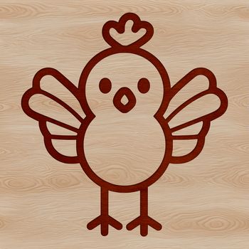 A simple line drawing of a turkey, suitable for various digital projects and designs.