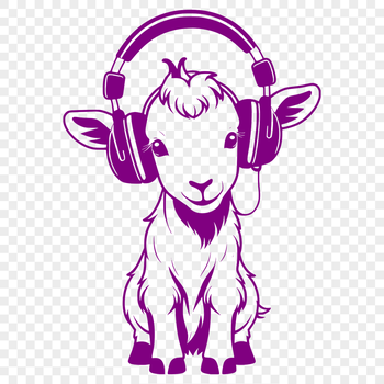 Goat illustration in vector format, suitable for digital design and printing.
