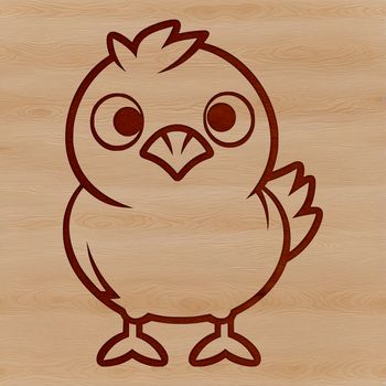 A simple line drawing of a cute farm animal, suitable for various creative projects.
