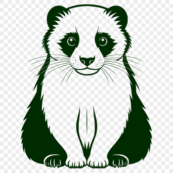A small, long-bodied mammal with a pointed snout and furry tail.