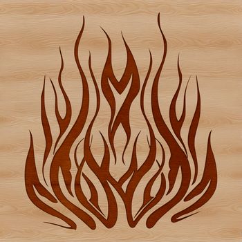 A digital representation of fire in the shape of flames, available as a scalable vector graphic (SVG).