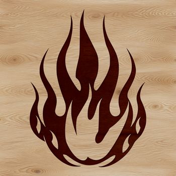 A stylized illustration of flickering flames, suitable for various digital designs and crafts.