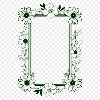 A free vector frame template for digital design, suitable for various cutting machines.