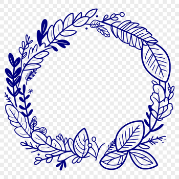 A decorative wreath illustration available in various formats including DXF and PDF.