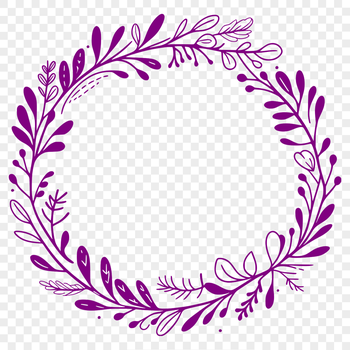 A floral wreath design in vector format, suitable for various digital applications.