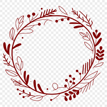 A floral wreath design created as vector art, suitable for digital and print applications.