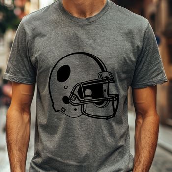 An illustration of a football with laces and padding, symbolizing the sport.