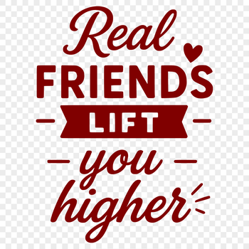 Illustrative quote about the value of close friendships with elegant typography.