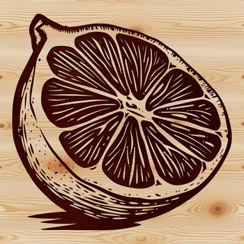An SVG image of a single lemon slice isolated on a white background.