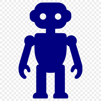 A futuristic robot illustration created in vector format for commercial or personal use.