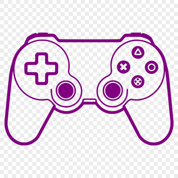 A digital game controller with buttons and joysticks, ideal for vector graphics and cutting machine designs.