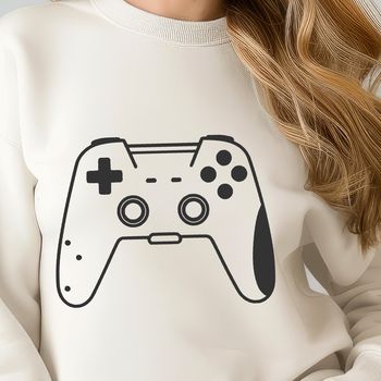 A digital game controller with buttons and sticks, ideal for video games.