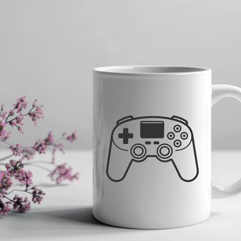A graphic representation of a video game controller.