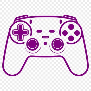 A digital game controller with directional pad and buttons, suitable for video games.