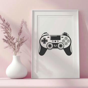 An SVG illustration of a video game controller, suitable for cutting or engraving with Cricut or laser cutter.